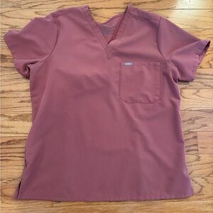 Figs Mauve Catarina One Pocket Scrub Top